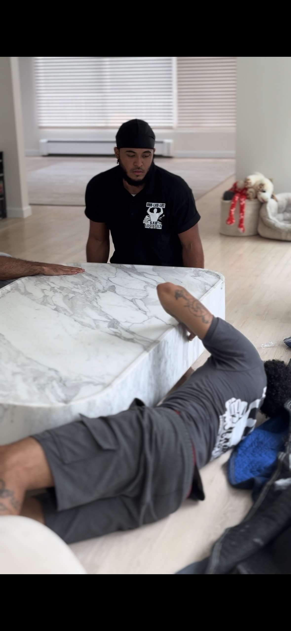 Moving Marble Table