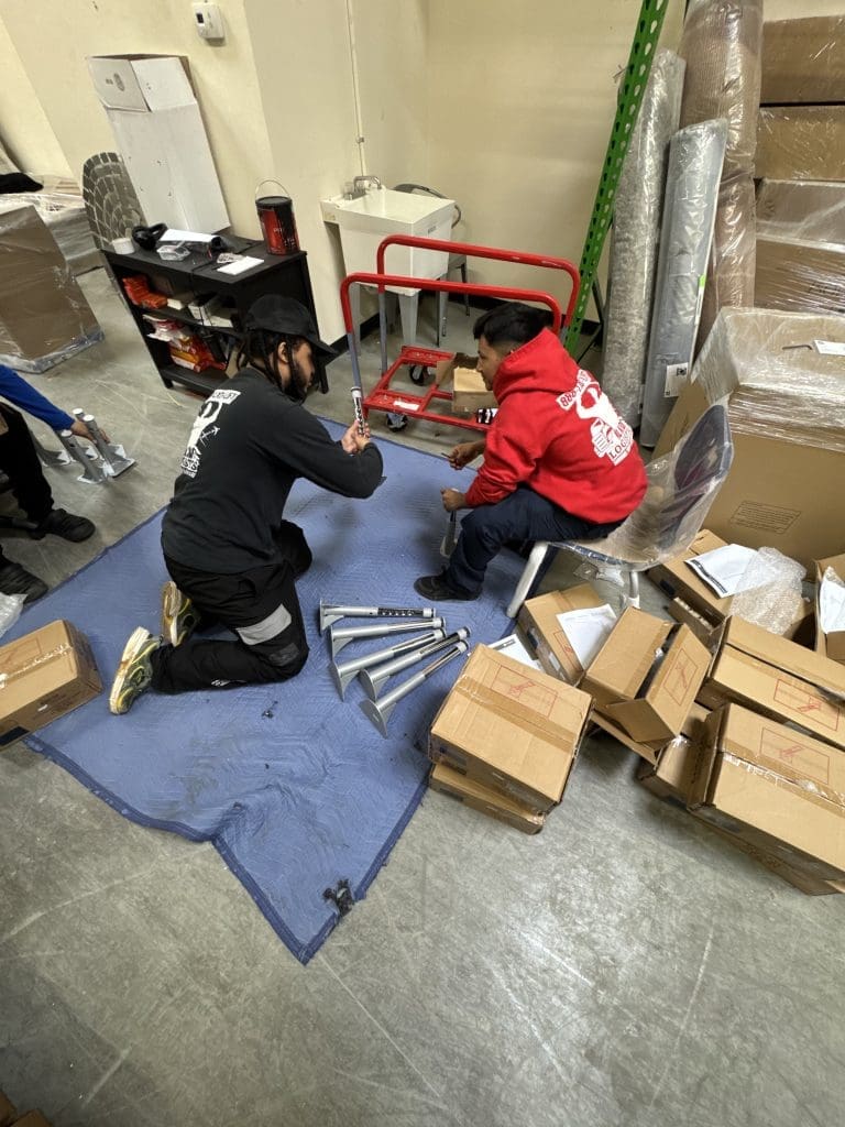 Assembly before delivery
